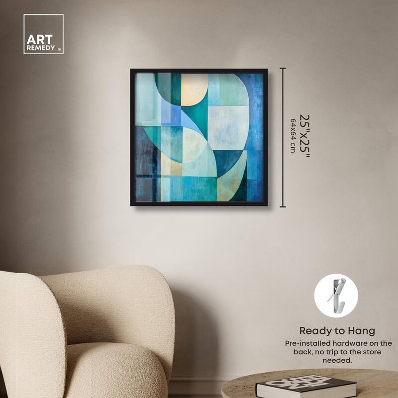 Color Blocks I Shadowbox by Art Remedy