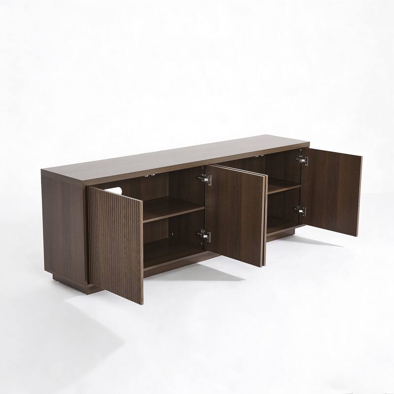 Wave Textured Modern Sideboard Cabinet