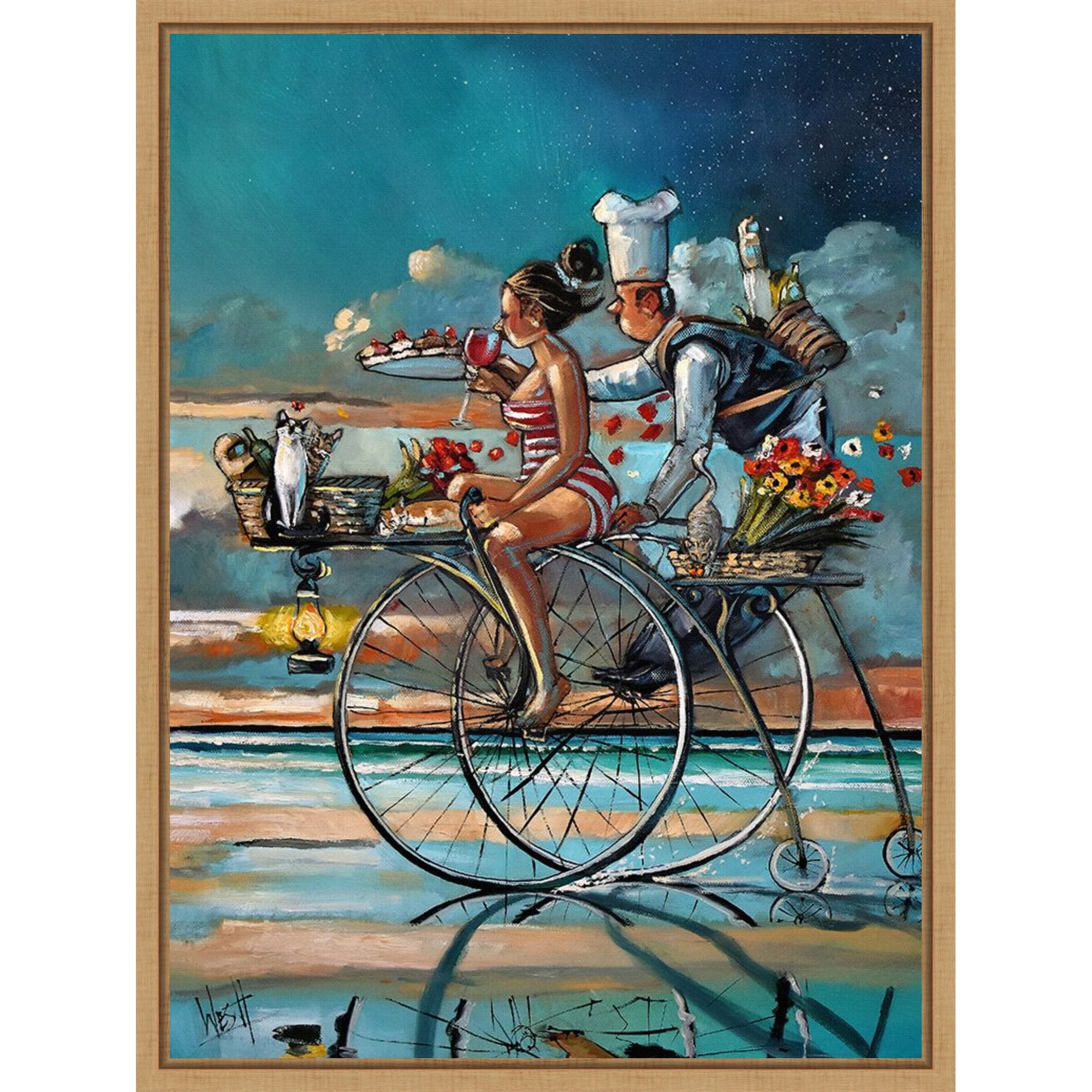 Zaans Dream by Ronald West Framed Canvas Wall Art Print
