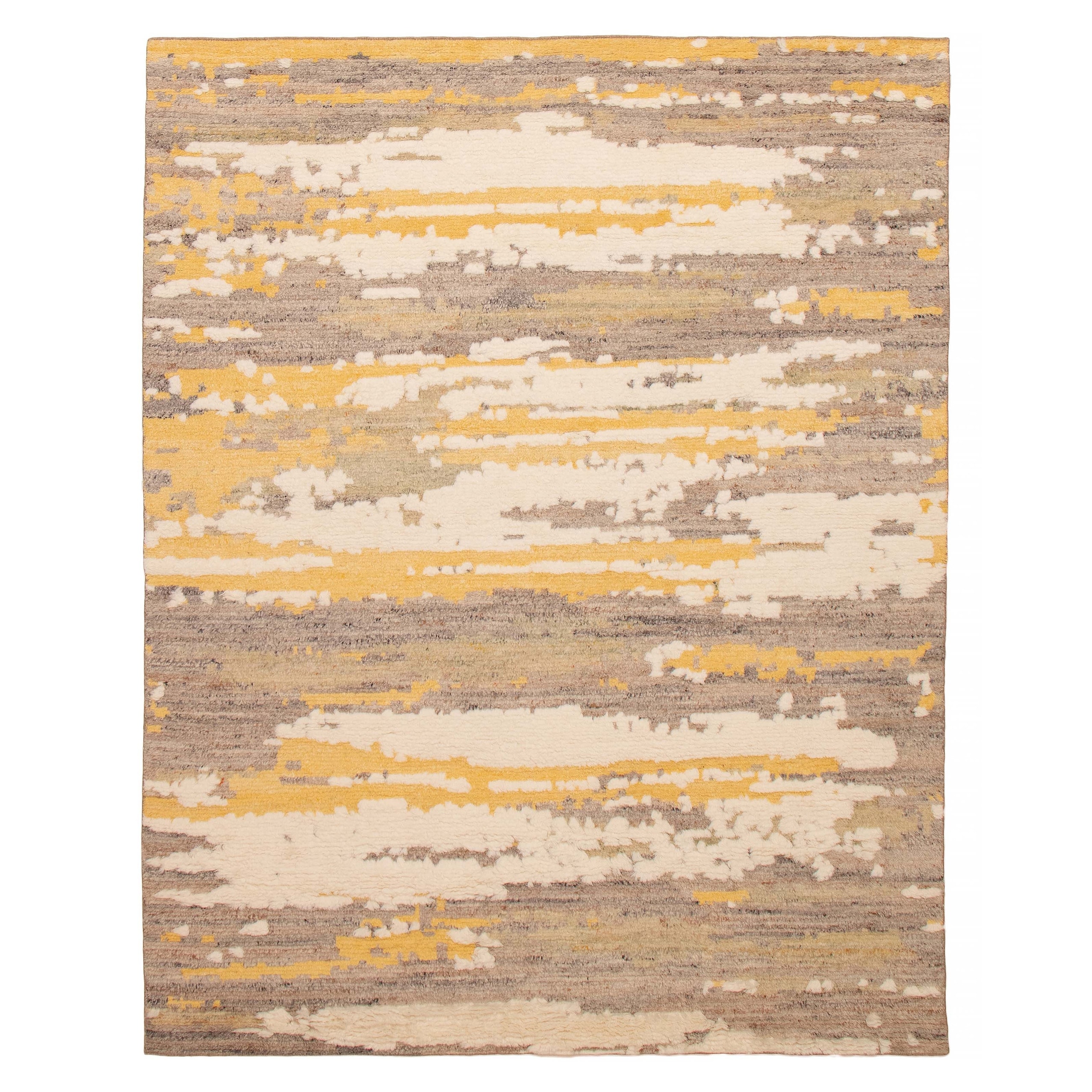 ECARPETGALLERY Hand-knotted Tangier Taupe Wool Rug - 7'11 x 10'0