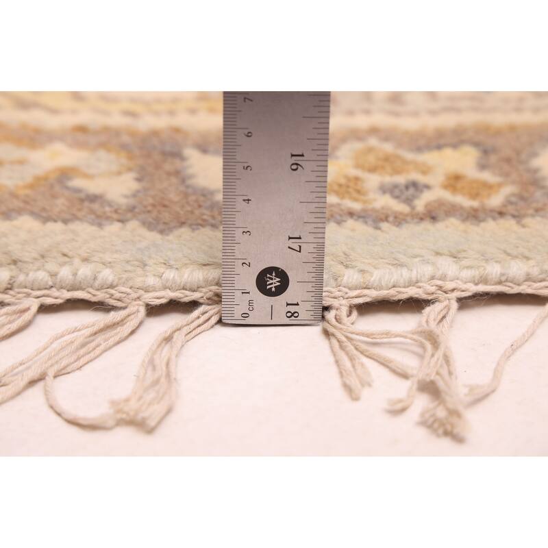 ECARPETGALLERY Hand-knotted Royal Oushak Grey Wool Rug - 8'0 x 7'9