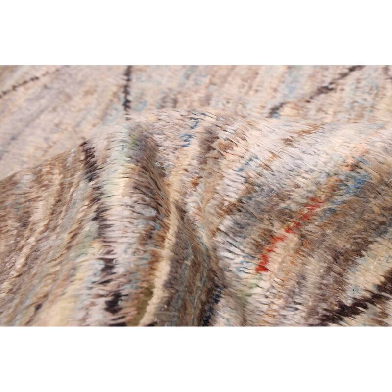 ECARPETGALLERY Hand-knotted Pak Finest Marrakesh Grey Wool Rug - 8'1 x 9'9