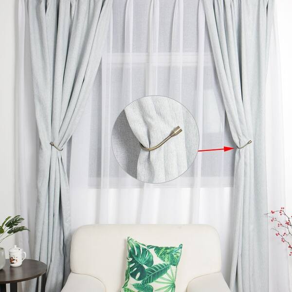 Shop Curtain Tieback Hooks U Style Metal Tie Hold Backs Windows