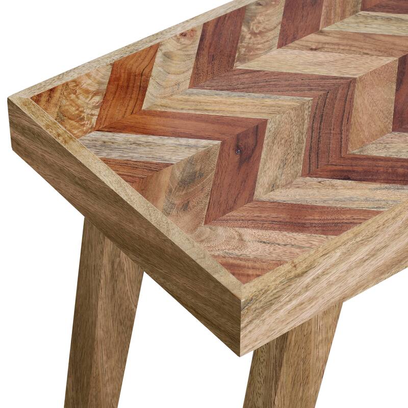 Fircrest Indoor Mango Wood Handcrafted Bench by Christopher Knight Home