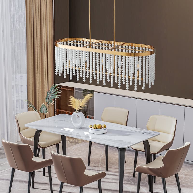 Modern Chandelier Dimmable Black and Gold Drum Chandeliers Light Fixture for Living Room Dining Room