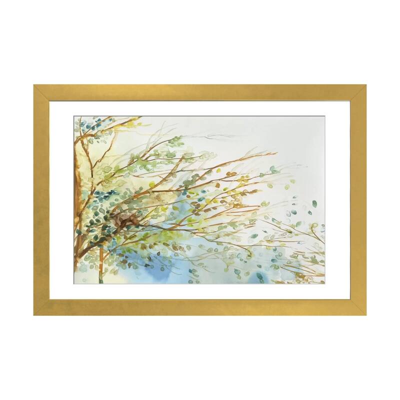 iCanvas "Windblown" by Allison Pearce - Gold - 24x32x1