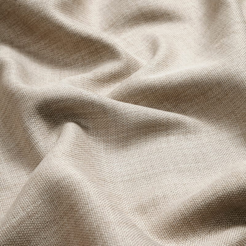 Exclusive Fabrics French Pleated Textured Faux Linen Room Darkening Curtains for Bedroom & Living Room Curtains Single Panel
