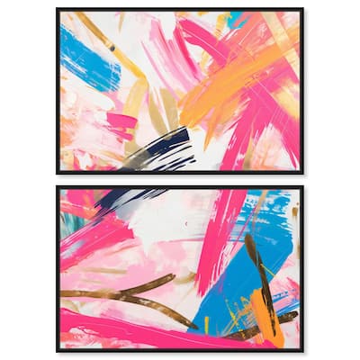 Language Spontaneity II Canvas Set of 2 by Art Remedy