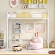 preview thumbnail 8 of 28, Costway Twin Size Loft Bed Heavy Duty Metal Loft Bed Frame with Safety