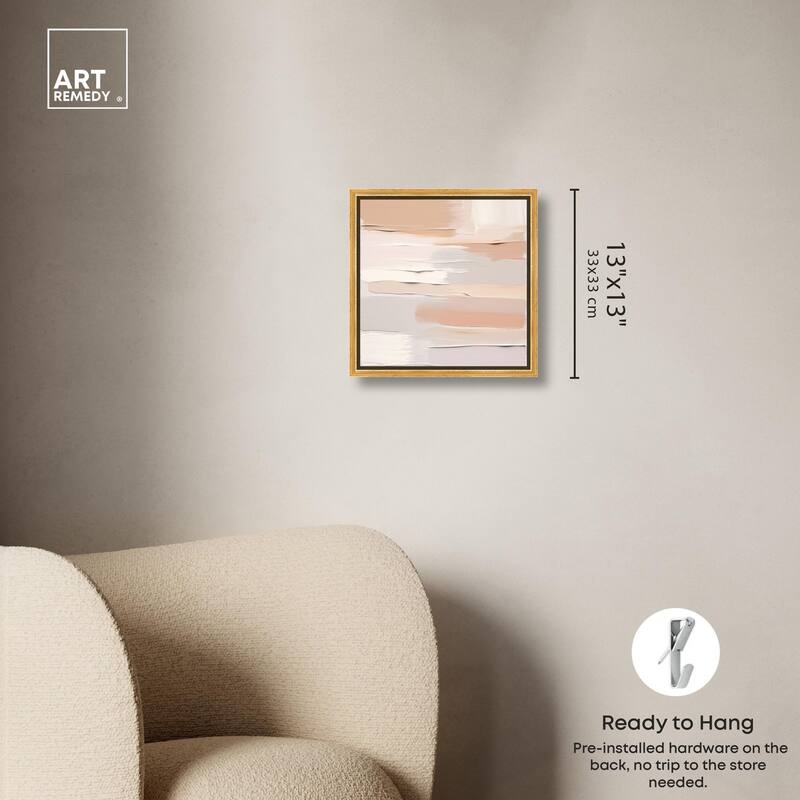 Roseate Cream Tones I Canvas by Art Remedy