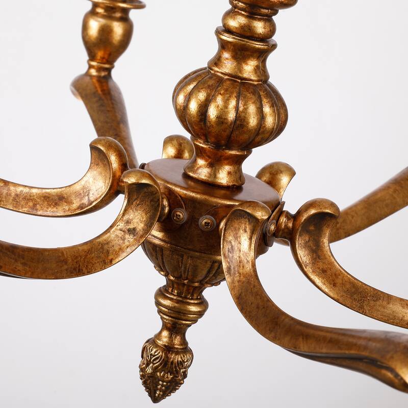 The Provence 6-Light Chandelier in Antique Brass - Antiquity Brass