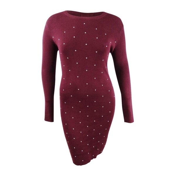 Studded sweater dress