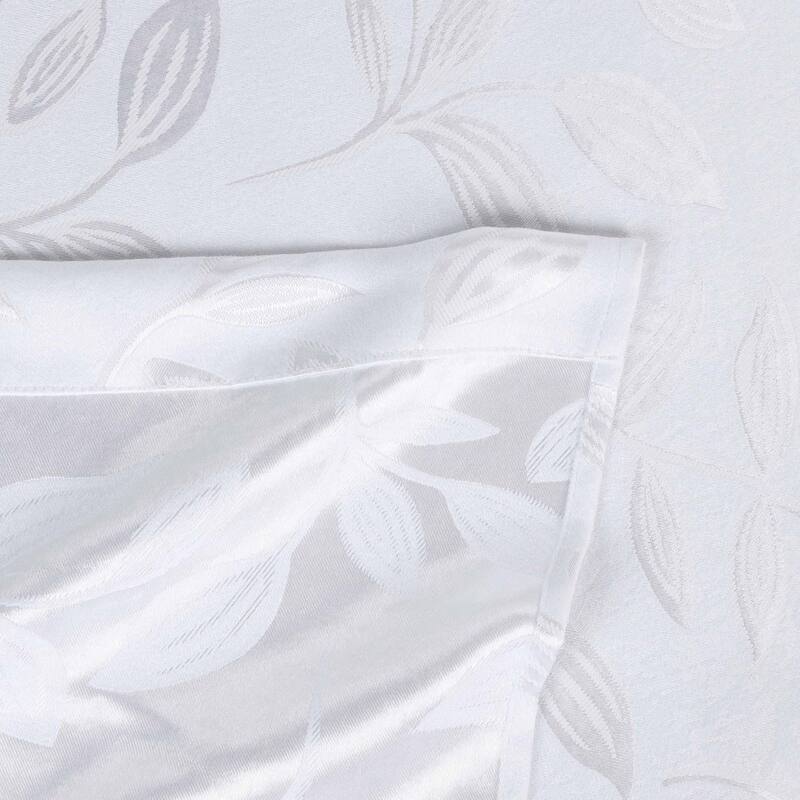 Superior Leaves Machine Washable Room Darkening Curtains with Back Tabs, Set of 2