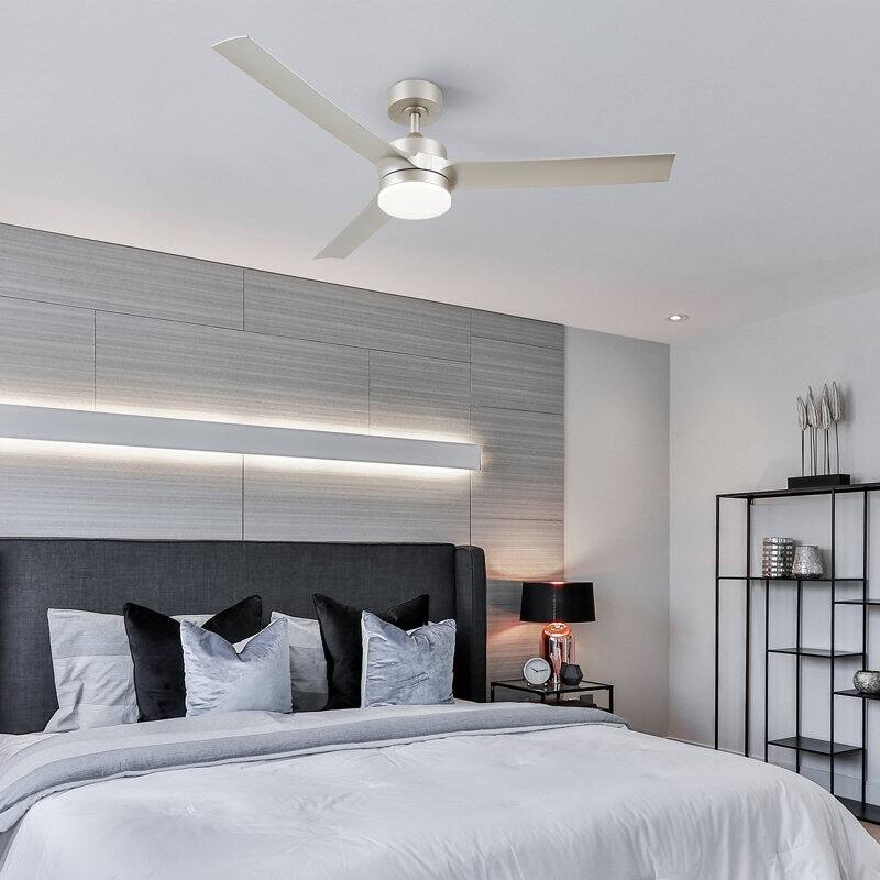CO-Z 52" 3-Blade Reversible DC Ceiling Fan with LED Light and Remote Control