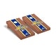 preview thumbnail 1 of 3, South Dakota State University Jackrabbits Cornhole Game Rosewood Stained Stripe Jackrabbit Version