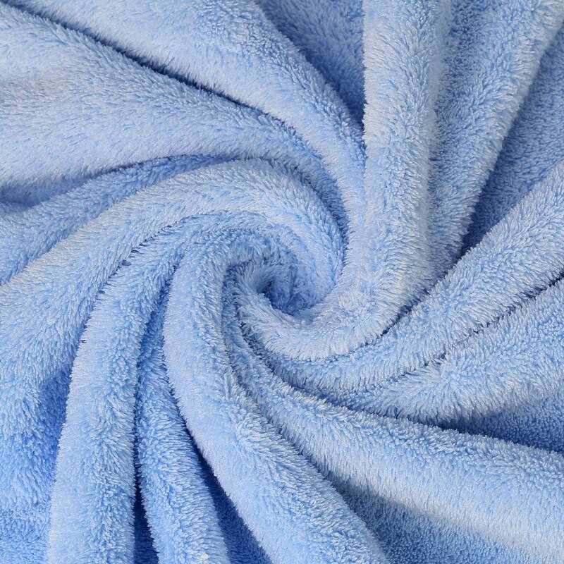 350GSM Softest Plush Fleece Towel Set Highly Absorbent Towels with Loop