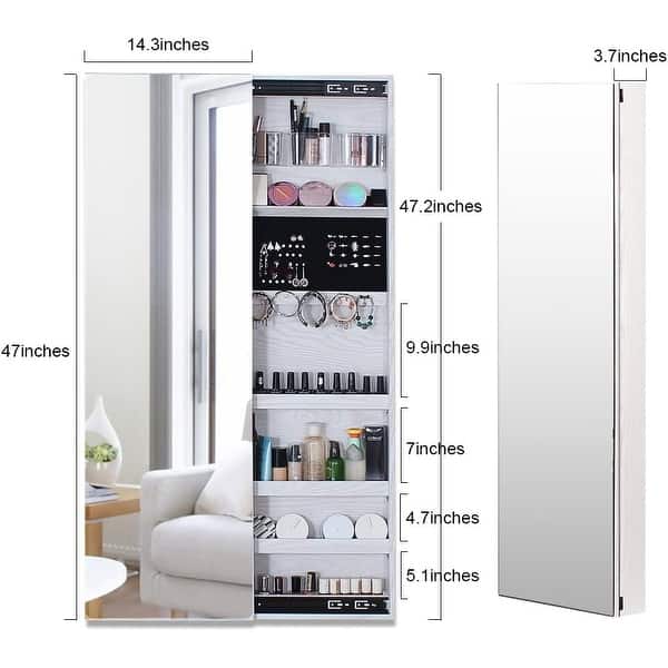 Door Mounted Jewelry Armoire