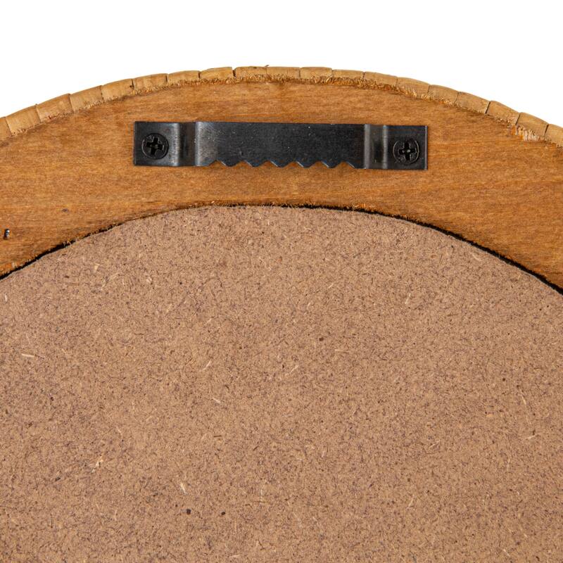 Rattan-Wrapped Mirror