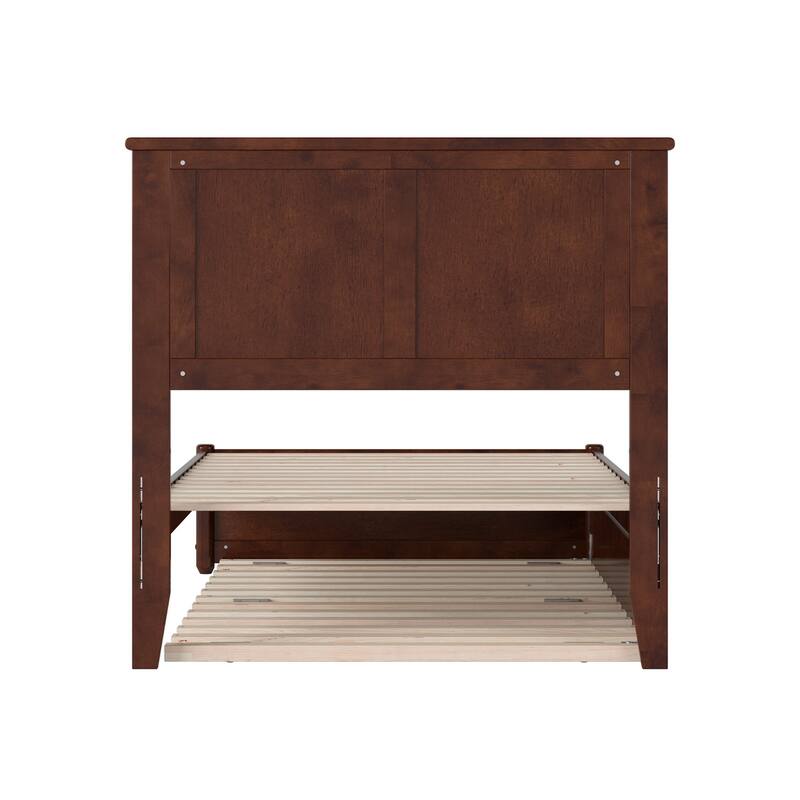 Felicity Platform Bed with Panel Footboard and Twin Trundle