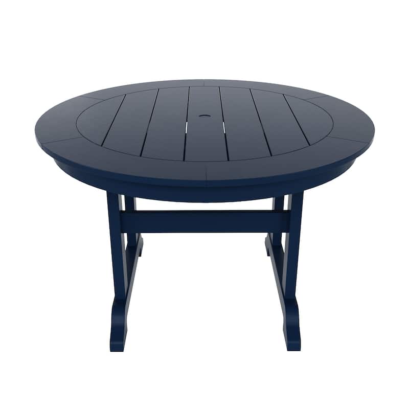 Shoreside 5-Piece Square Poly Eco-Friendly All Weather Outdoor Dining Set with Armchairs