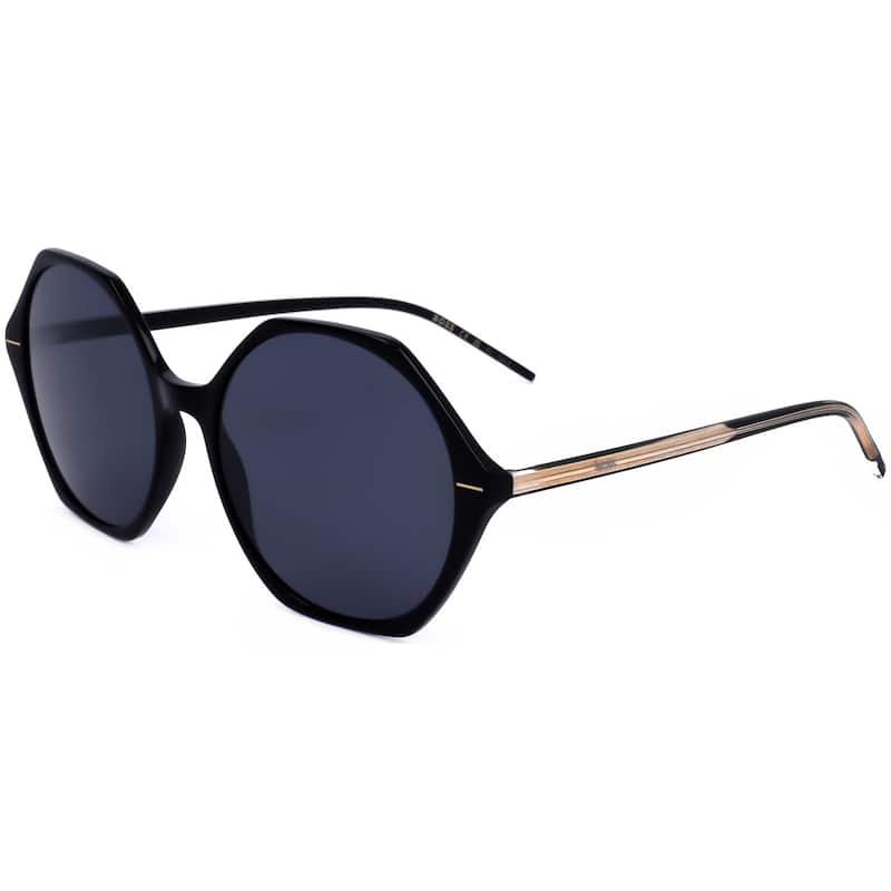 Hugo Boss Women's 56mm Black Crystal Sunglasses BOSS1585-S-7C5-IR