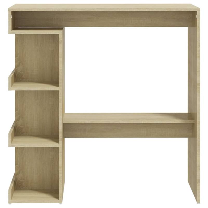 vidaXL Bar Table with Storage Rack 39.4"x19.7"x40" Engineered Wood - 39.4" x 19.7" x 40"