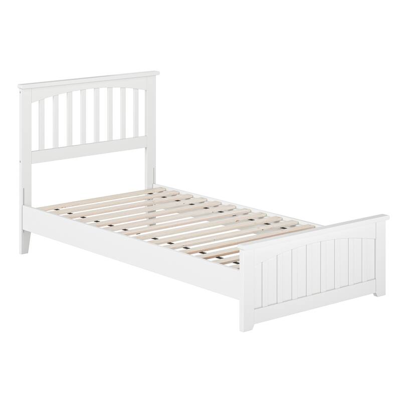 Becket Solid Wood Low Profile Platform Bed with Matching Footboard