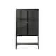 preview thumbnail 22 of 25, Rye Studio Cairyn Modern Glass and Metal Cabinet