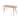 Olen Outdoor Dining Table, Slatted Rectangular 59 Inch, Brown Wood