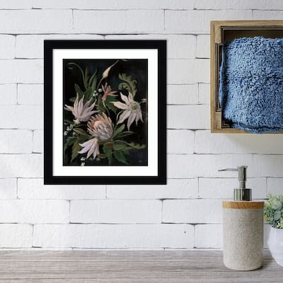 Flower Show I Crop Neutral by Julia Purinton Wood Framed Wall Art Print