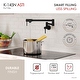 preview thumbnail 26 of 32, STYLISH Stainless Steel Wall Mount Pot Filler Folding Stretchable with Single Hole Two Handles
