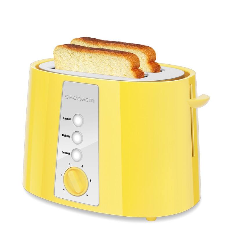 Toaster 2 Slice,6 Shade Settings, Removable Crumb Tray, 750W