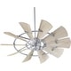 preview thumbnail 1 of 1, Quorum International 52" 10 Blade Ceiling Fan with Remote Control Galvanized