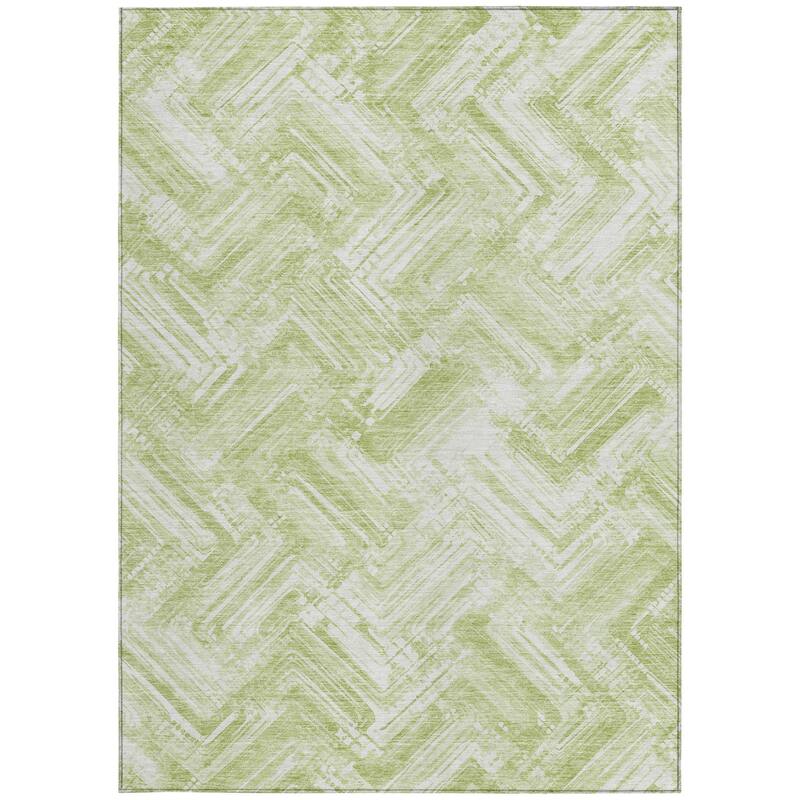 HomeRoots Geometric Transitional Rectangle Outdoor Rug