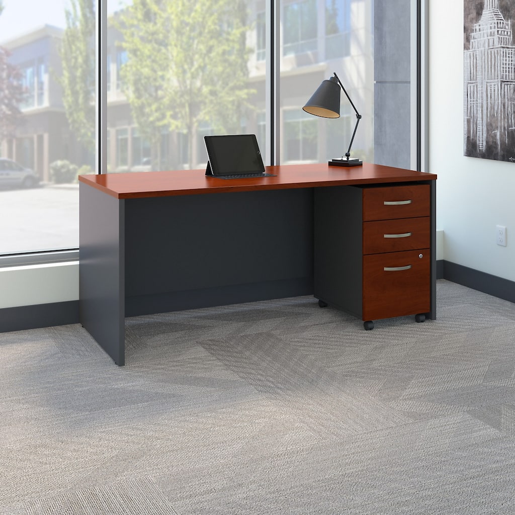 Series C 66W x 30D Office Desk with Drawers by Bush Business Furniture