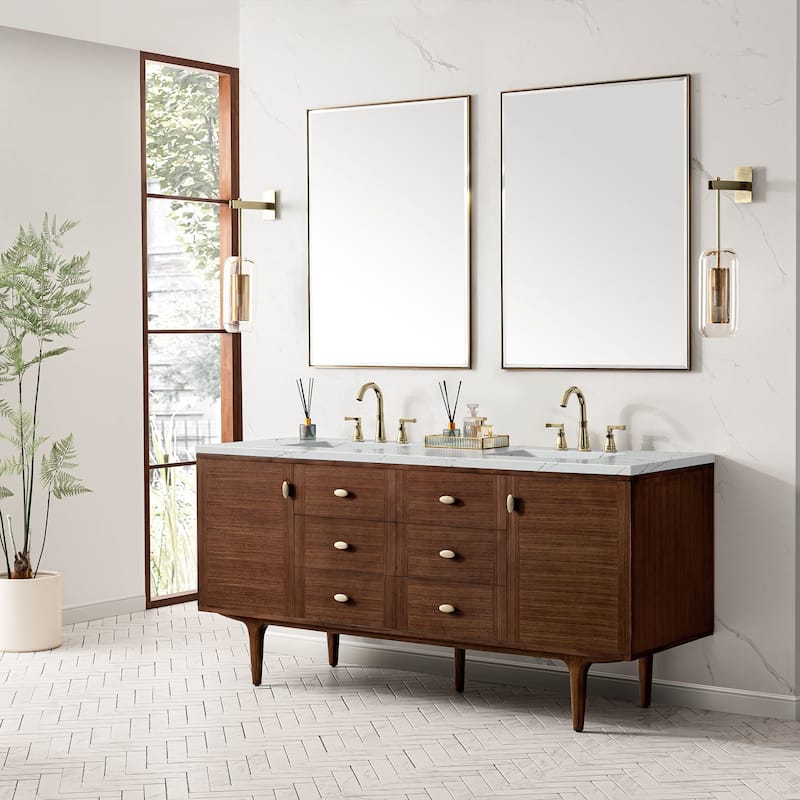 James Martin Vanities 670-V72-FENC Amberly 72" Wall Mounted or Free