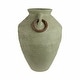 preview thumbnail 3 of 7, Sagebrook Home 28" Ethan Green Omix Floor Vase, Amphora, Abstract