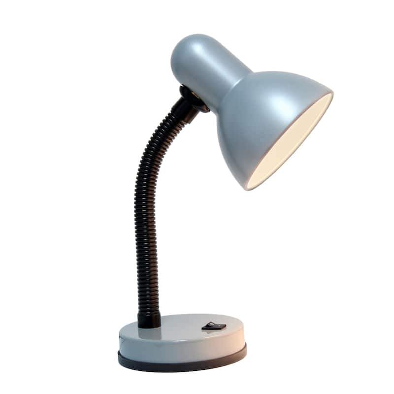 14.25" Metal Desk Task Lamp and Bowl Shade with Gooseneck