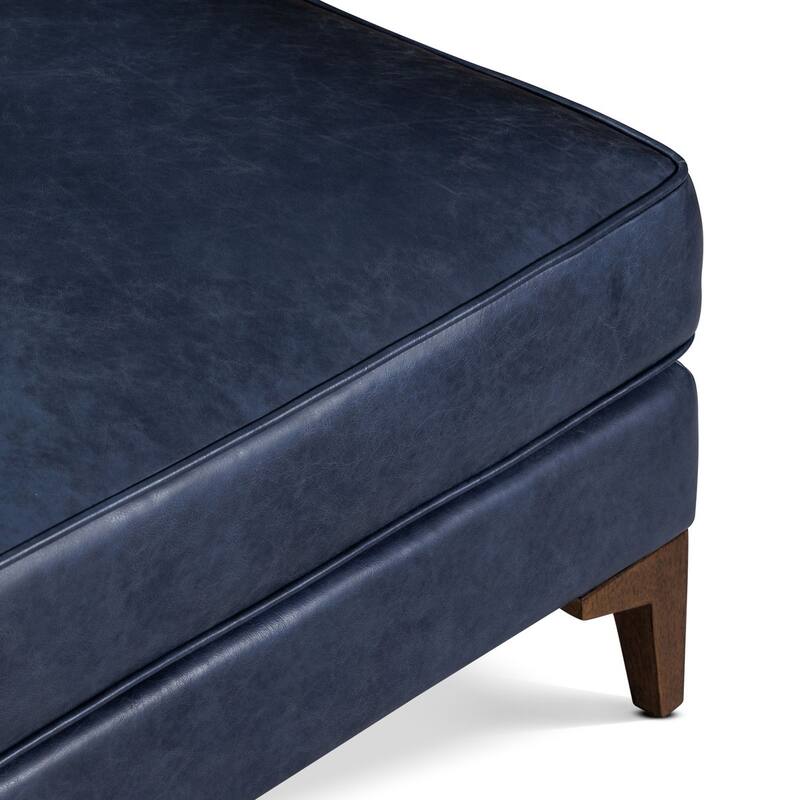 Poly & Bark Essex Genuine Italian Leather Rectangular Ottoman