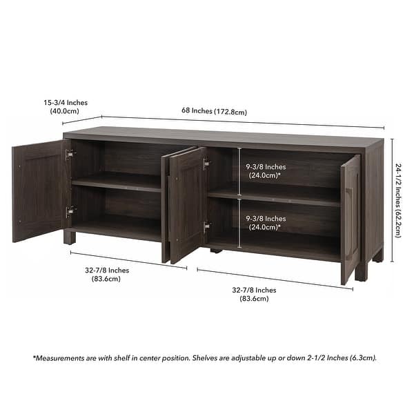 dimension image slide 3 of 6, Chabot Rectangular TV Stand for TV's up to 75"