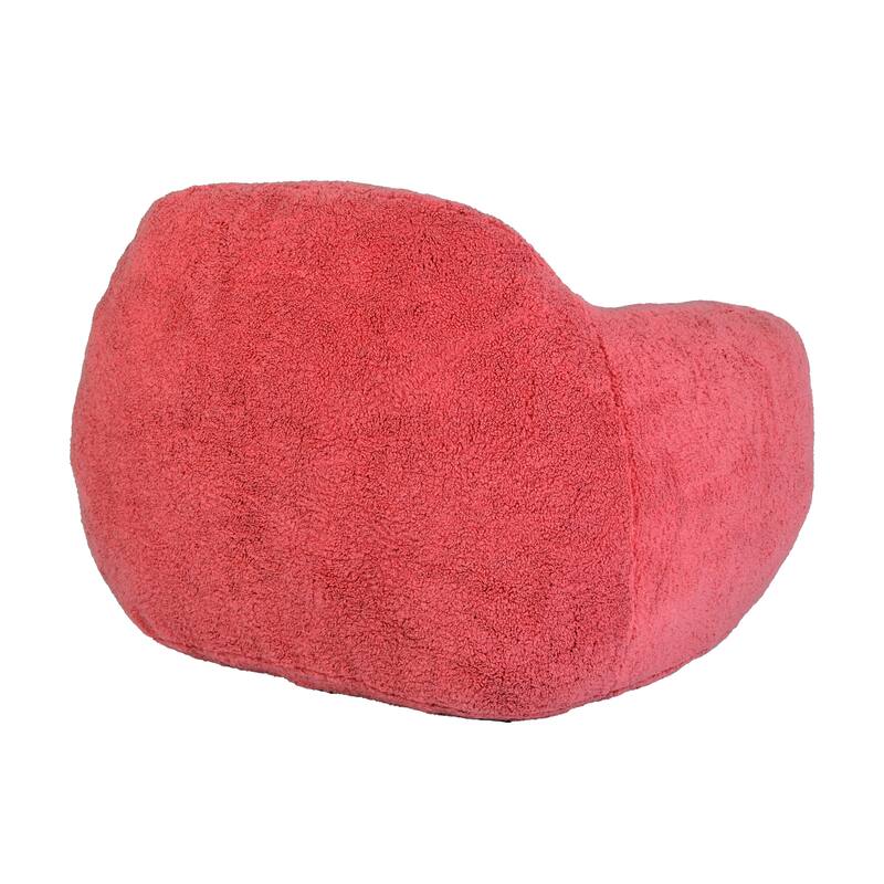 Teddy Memory Foam Bean Bag Chair with Armrests