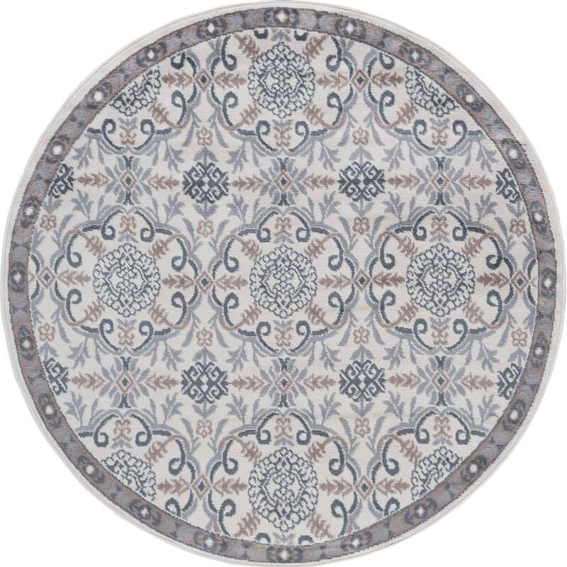 Hamilton Traditional Damask Indoor Area Rug