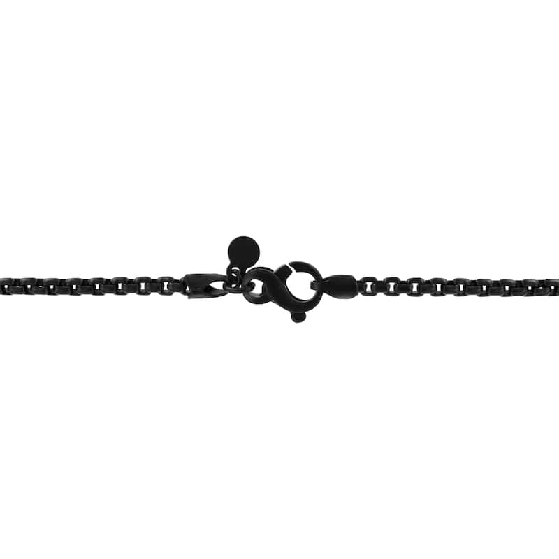 EFFY Men's 925 Sterling Silver Black Spinel Pendant Necklace