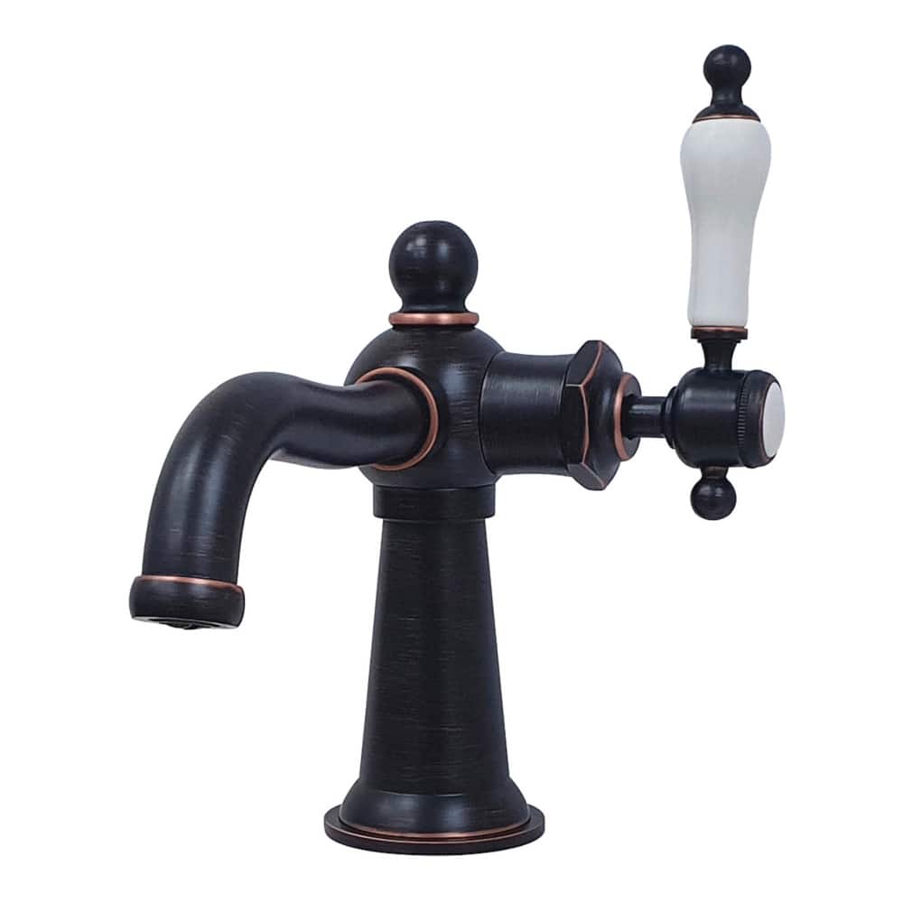 Kingston Brass Nautical Single-Handle 1-Hole Deck Mount Bathroom Faucet