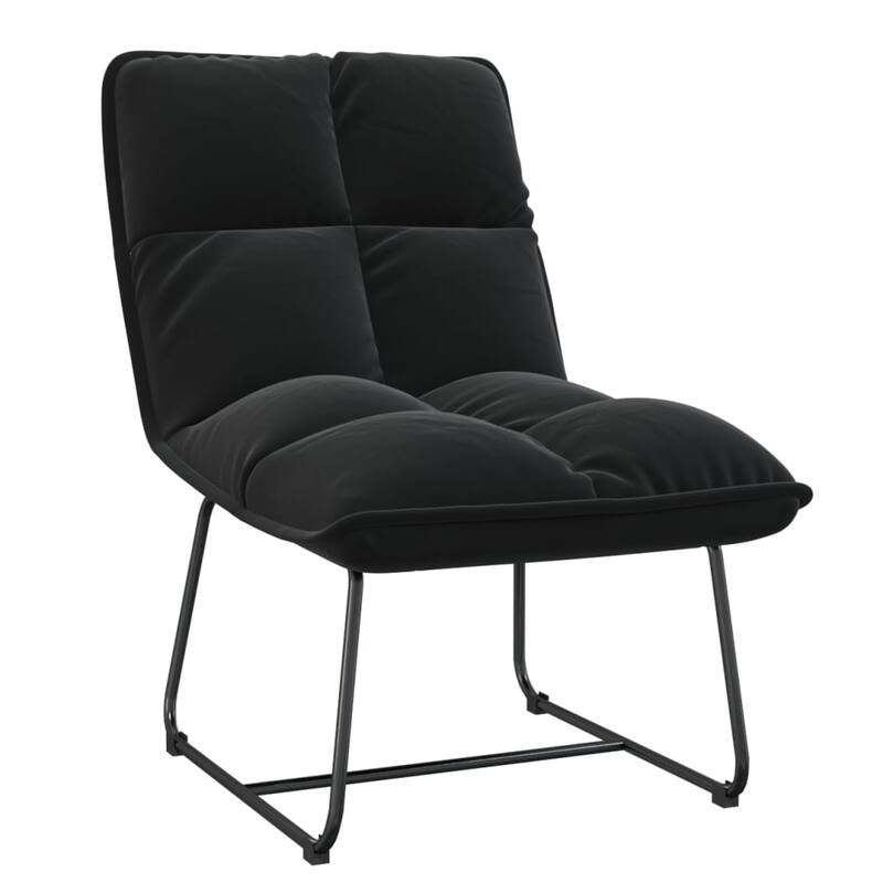 vidaXL Lounge Chair Padded Lounge Seat Accent Chair with Metal Frame Velvet