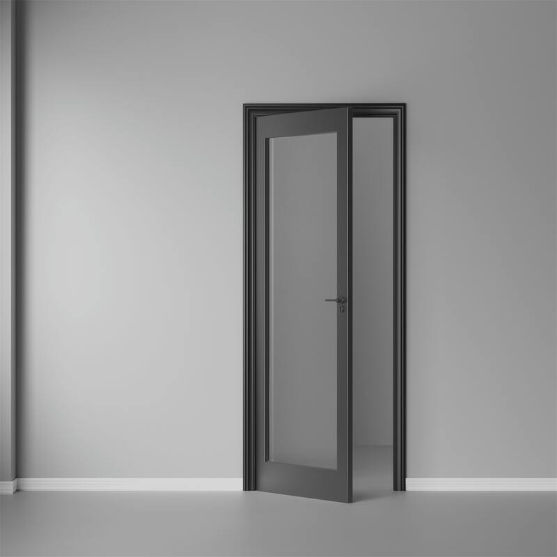 28 X 80 X 5 inch 1-Lite Glass French Interior Door