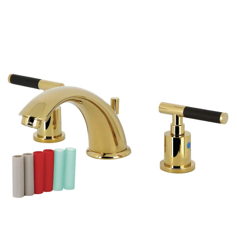 Kingston Brass KB896.CKL Kaiser 1.2 GPM Widespread Bathroom Faucet - Polished Brass