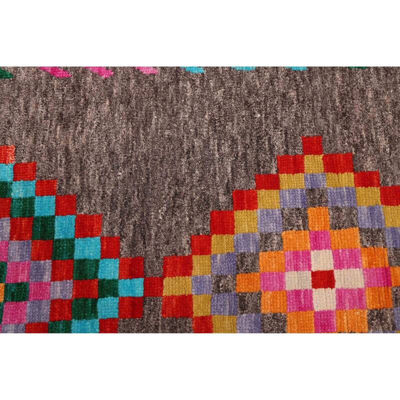 ECARPETGALLERY Hand-knotted Shalimar Dark Grey Wool Rug - 8'9 x 11'10