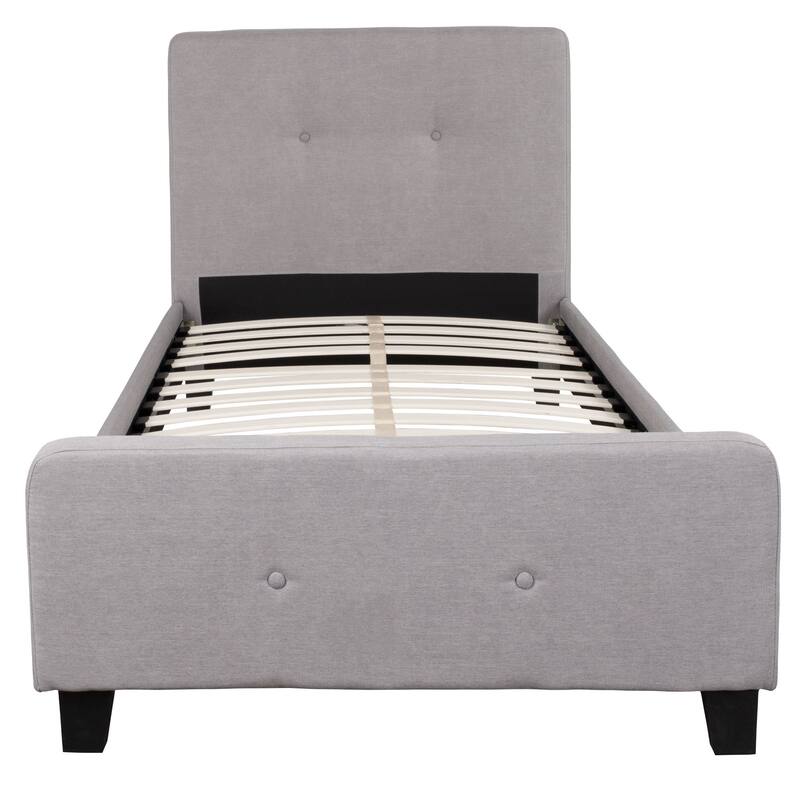 Tufted Platform Bed with 10 Inch Pocket Spring Mattress