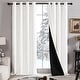 preview thumbnail 69 of 91, Deconovo 100 Percent Blackout with Liner Grommet Curtain (2 Panel) W52 x L45 - Cream